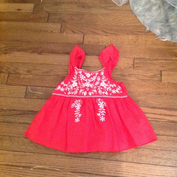 Gap Kids Red Embroidered Top - Picture 1 of 4